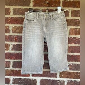 Girl’s Gray Justice Jean Bermuda Shorts Size 12 Regular Simply Low